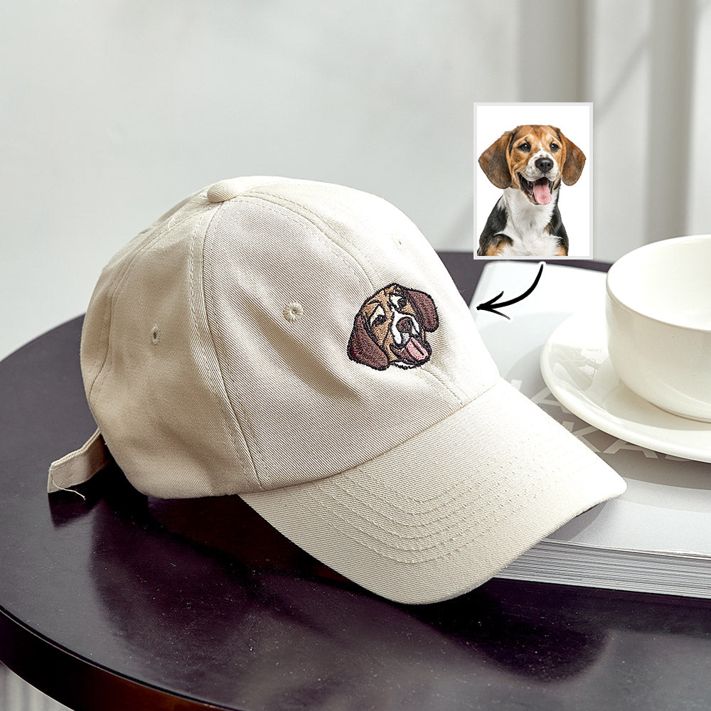 Custom Embroidered Pet Hat Pet Photo Personalized Dog Hat Gift for Pet Lover