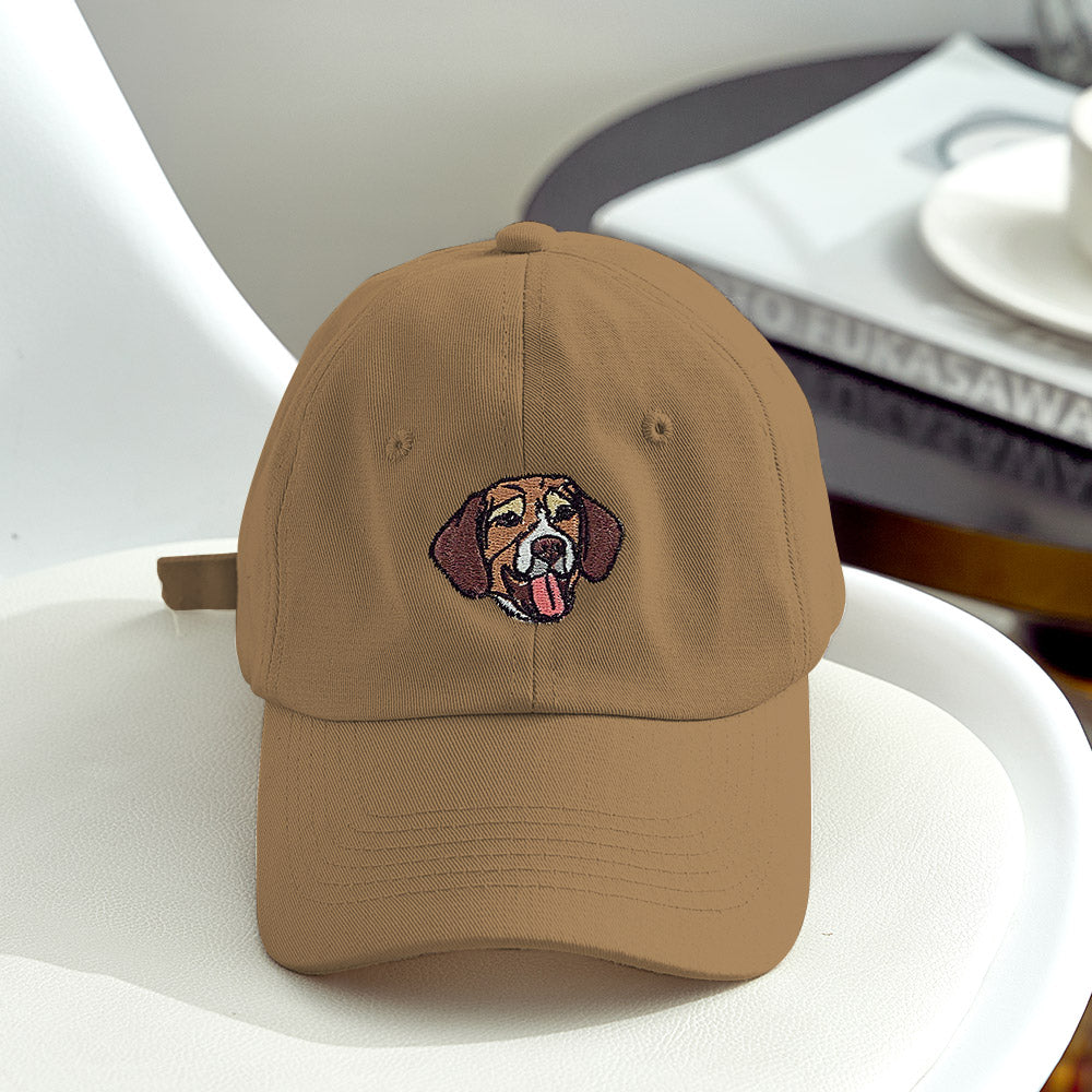 Custom Embroidered Pet Hat Pet Photo Personalized Dog Hat Gift for Pet Lover