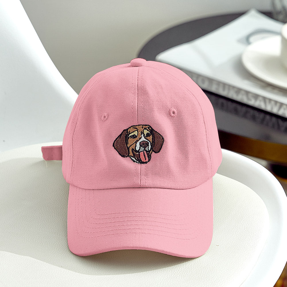 Custom Embroidered Pet Hat Pet Photo Personalized Dog Hat Gift for Pet Lover