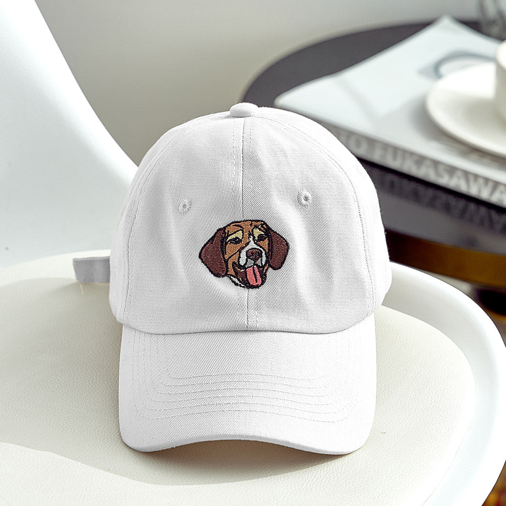Custom Embroidered Pet Hat Pet Photo Personalized Dog Hat Gift for Pet Lover