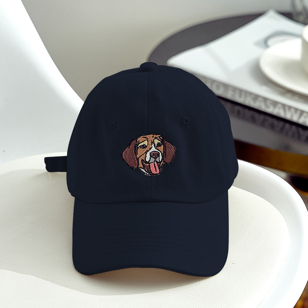 Custom Embroidered Pet Hat Pet Photo Personalized Dog Hat Gift for Pet Lover