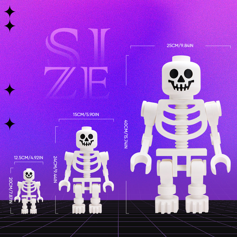 3D Print Enchanting Giant White Skeleton Figures Decoration Gift for Figures Loversā Collection and a Whimsical Addition to Your Home Decor