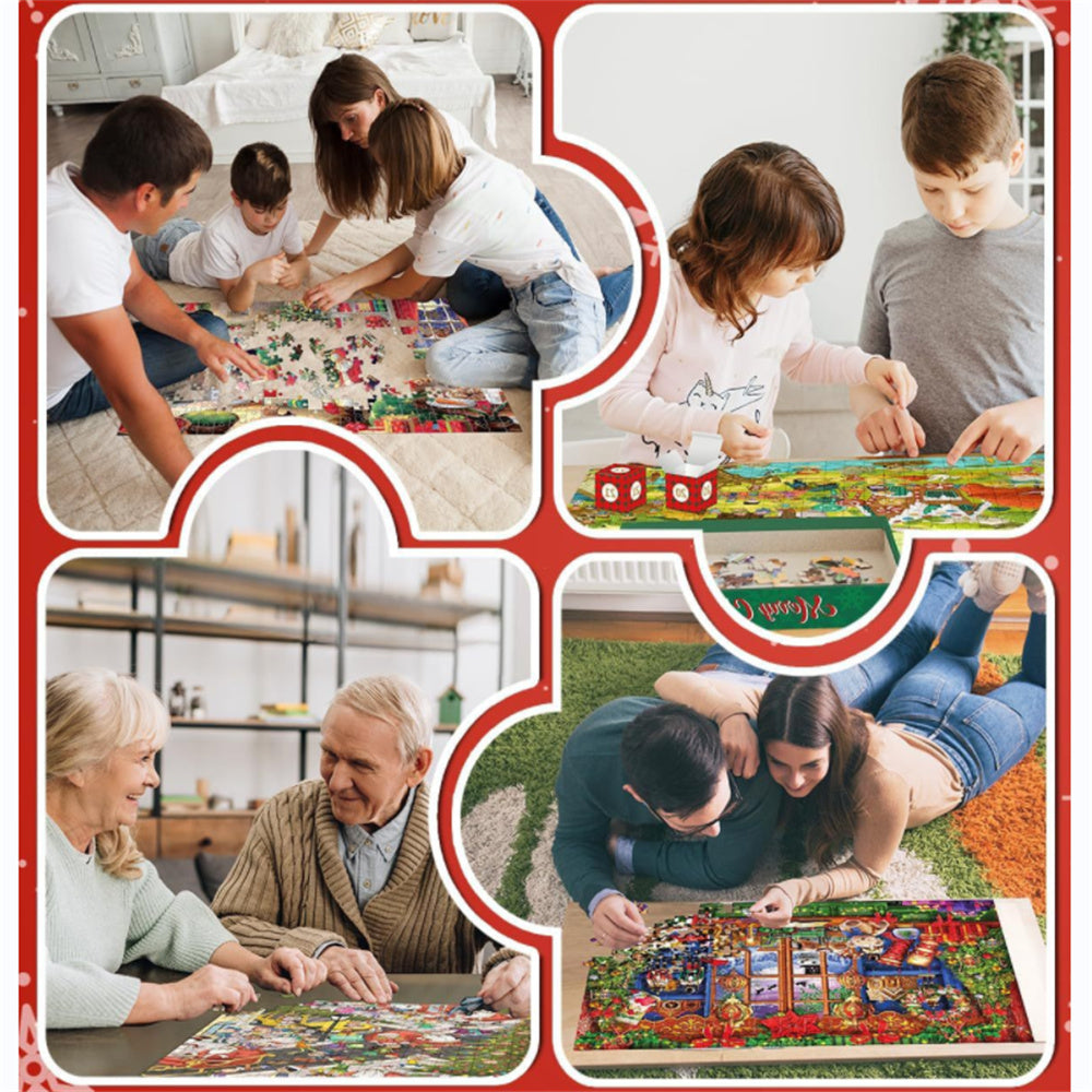Advent Calendar Christmas Jigsaw Puzzle - 24 Boxes Christmas Countdown Puzzle Toy Gift for Kid Adult