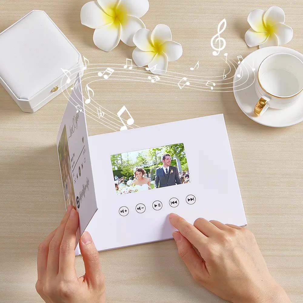 Personalized Video Greeting Card – Custom Video Brochure & Video Book Gift for Your Lover. Upload Your Video for a Unique, Memorable Surprise!