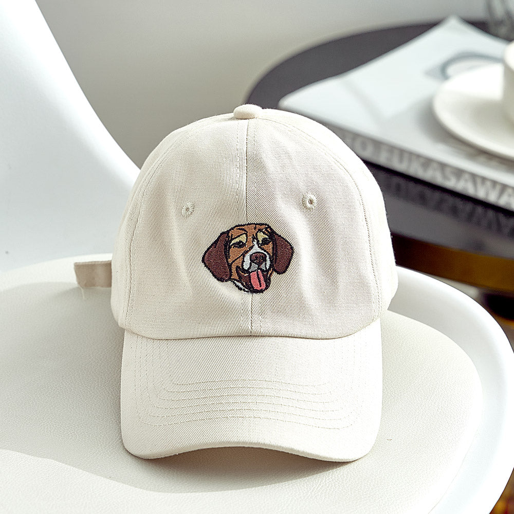 Custom Embroidered Pet Hat Pet Photo Personalized Dog Hat Gift for Pet Lover