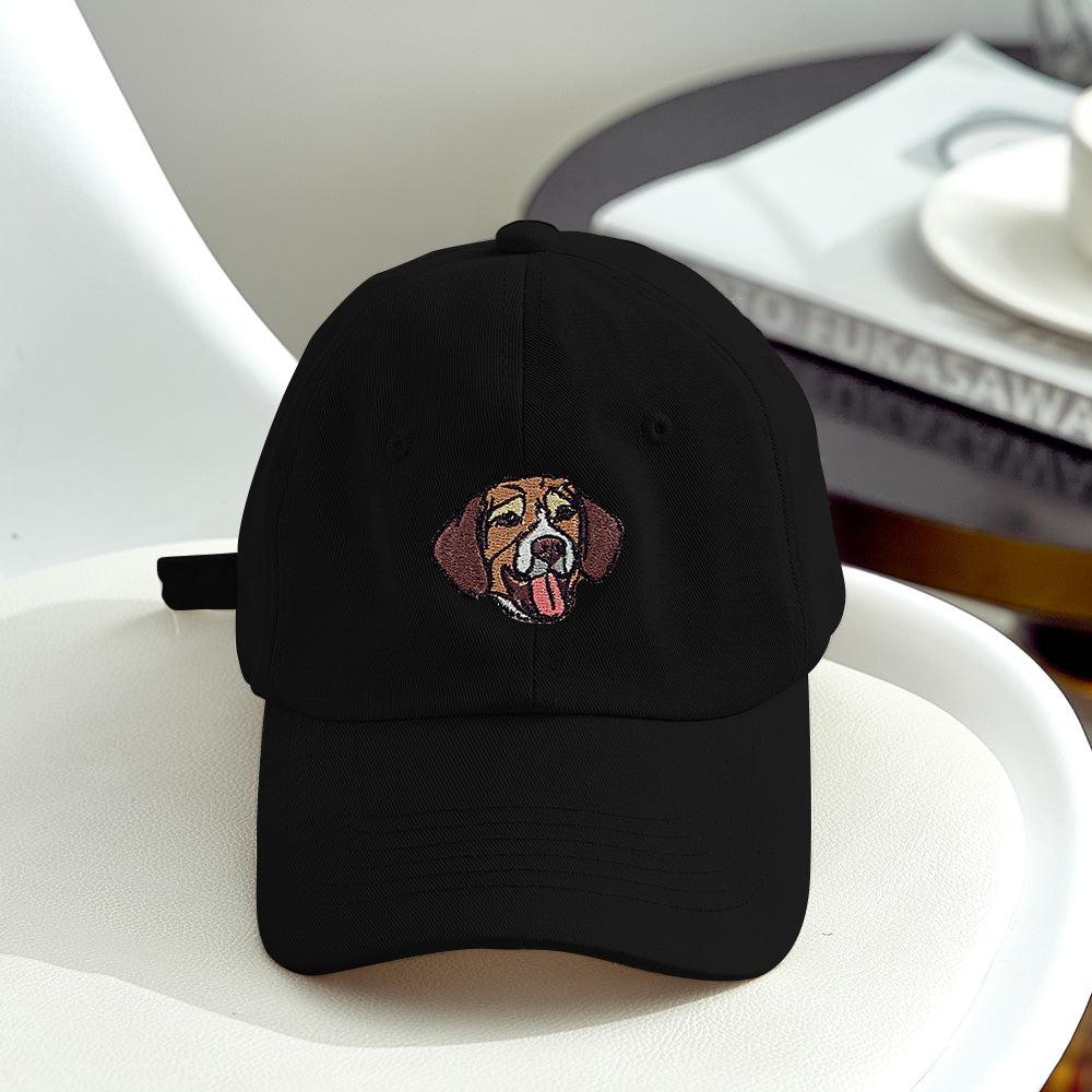 Custom Embroidered Pet Hat Pet Photo Personalized Dog Hat Gift for Pet Lover