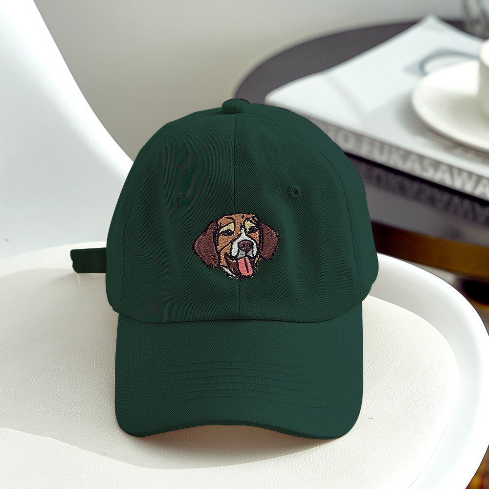 Custom Embroidered Pet Hat Pet Photo Personalized Dog Hat Gift for Pet Lover