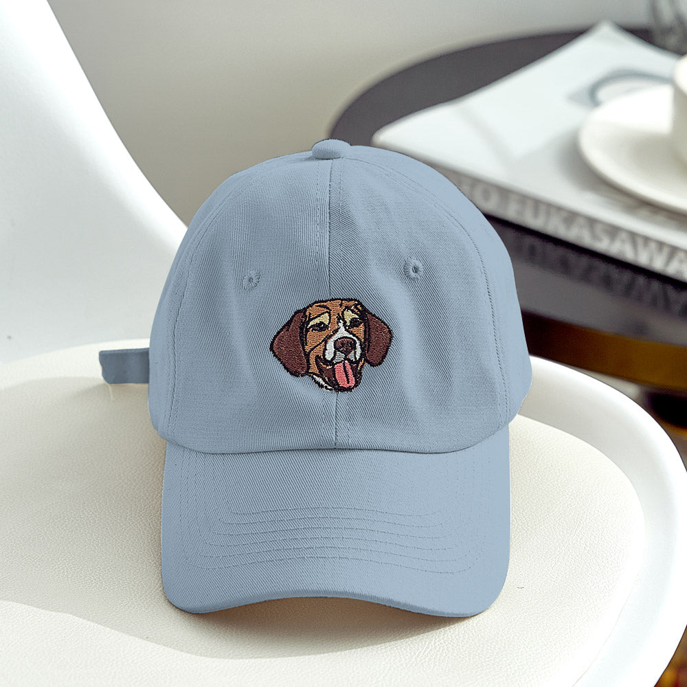 Custom Embroidered Pet Hat Pet Photo Personalized Dog Hat Gift for Pet Lover