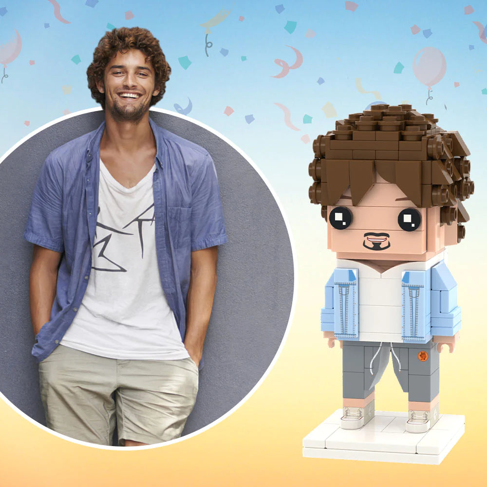 3D Preview Personalized Photo Brick Figures DIY Create Your Own Small Particle Block Toy